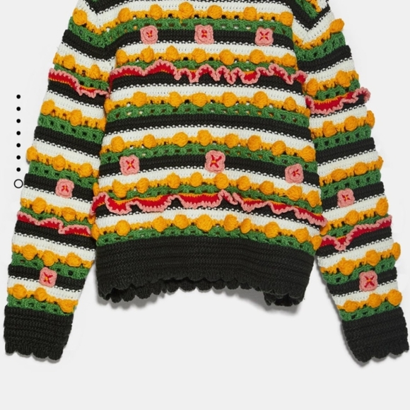 ZARA Embellished sweater - Picture 5 of 12